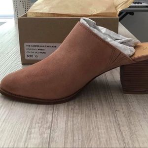 Brand new Madewell Harper Mules, Old Rose size 10